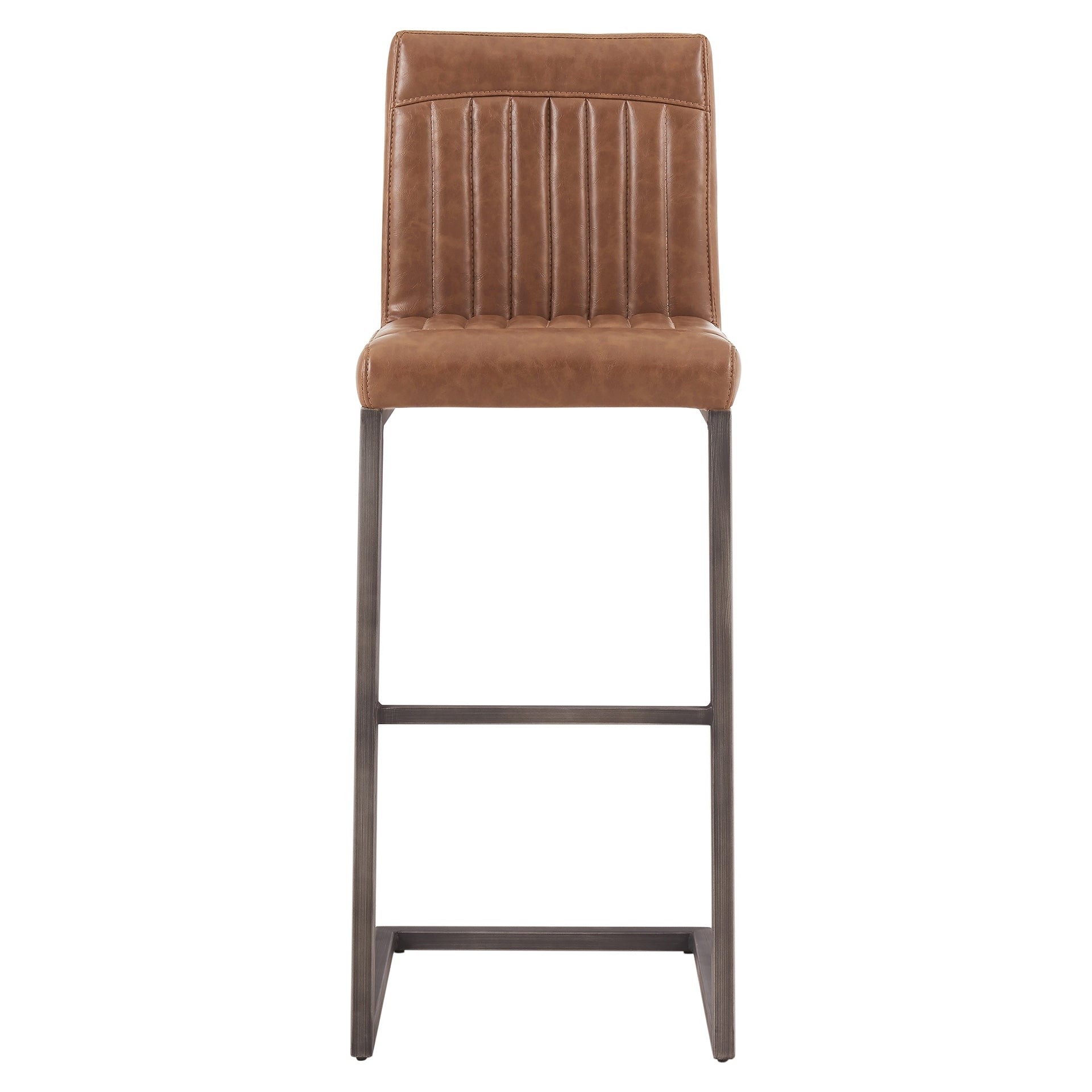 Ronan Polyurethane Bar Stool Antique Cigar Brown by Homeportonline