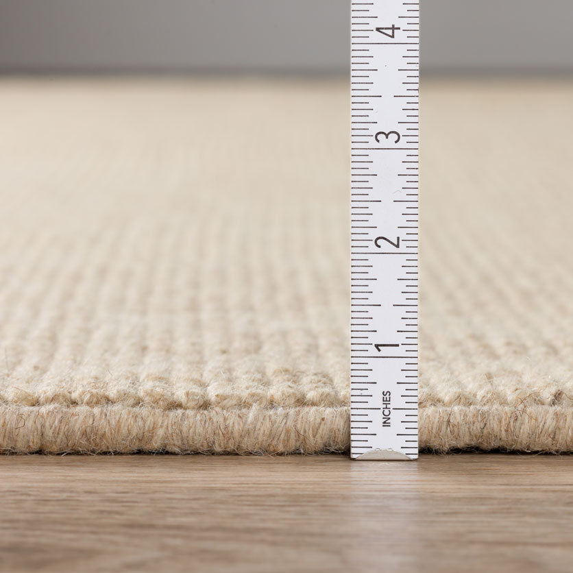 Monaco Popcorn Wool Oatmeal Rug 3'6"X5'6" by Homeportonline