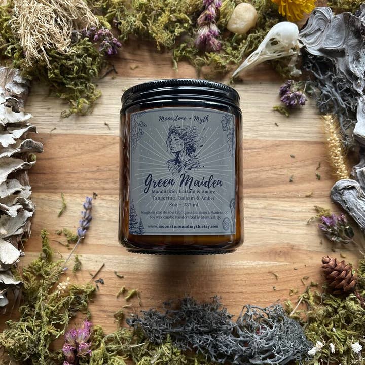 Green Maiden, 100% Soy Wax Scented Candle
