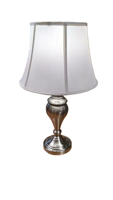 Lamp Metalwork Solid 26.5 Inches Tall Satin Nickel by Homeportonline
