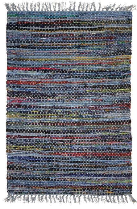 Sturbridge Rag Rug Cotton Denim 4' x 6' by Homeportonline