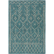 Eagean 5'3" X 7'7" Outdoor Rug Teal by Homeportonline