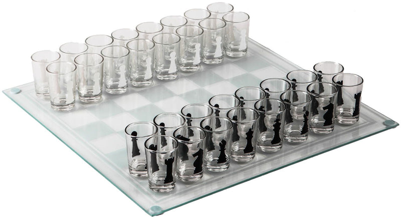 Chess Drinking Game with 1 Oz Shot Glasses 15" x 15" by Homeportonline