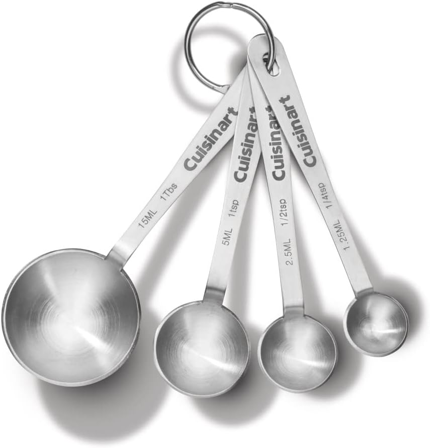 Measuring Set Stainless Steel Spoons 4 Piece Set by Homeportonline
