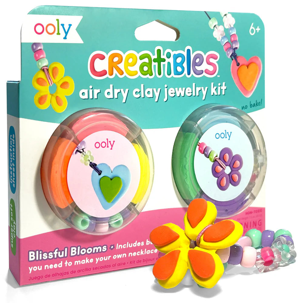 Creatibles Air Dry Clay Jewelry Kit Blissful Blooms by Homeportonline