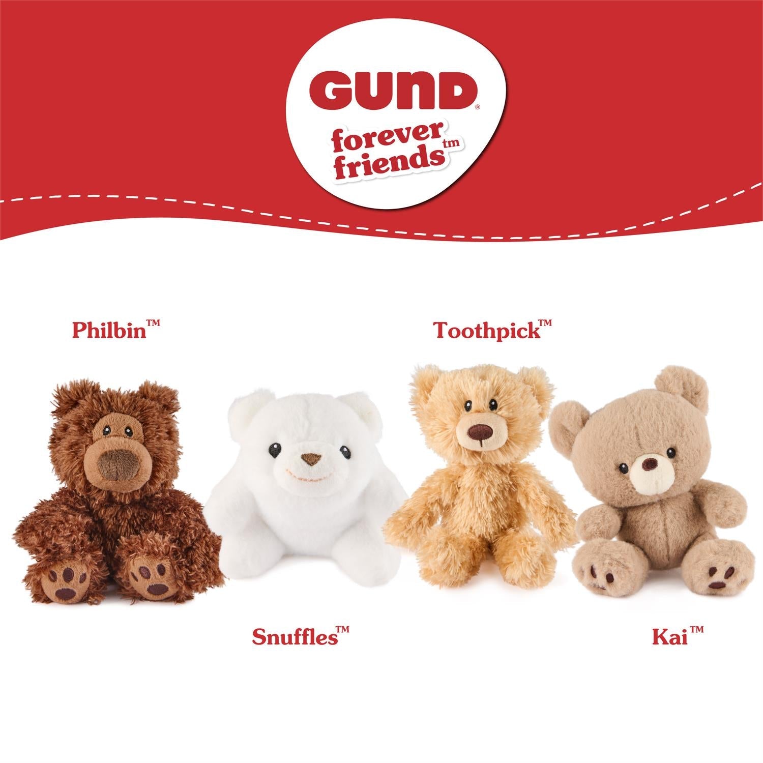 Plush Forever Friends Minis Bear Philbin 4" by Homeportonline