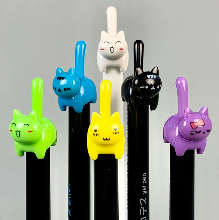 Gel Pen Cat Tail Retractable (Sold Individually) by Homeportonline