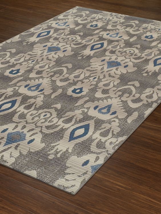 St Croix Rug Outdoor Silver 5'3"X7' by Homeportonline