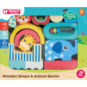 Wooden Shape & Animal Blocks