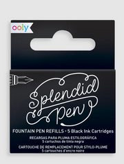 Splendid Fountain Pen Refills Black by Homeportonline