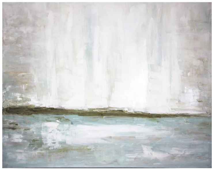 Gallery Wrap - Lush Banks 40x50" (Hand Painted) by Homeportonline