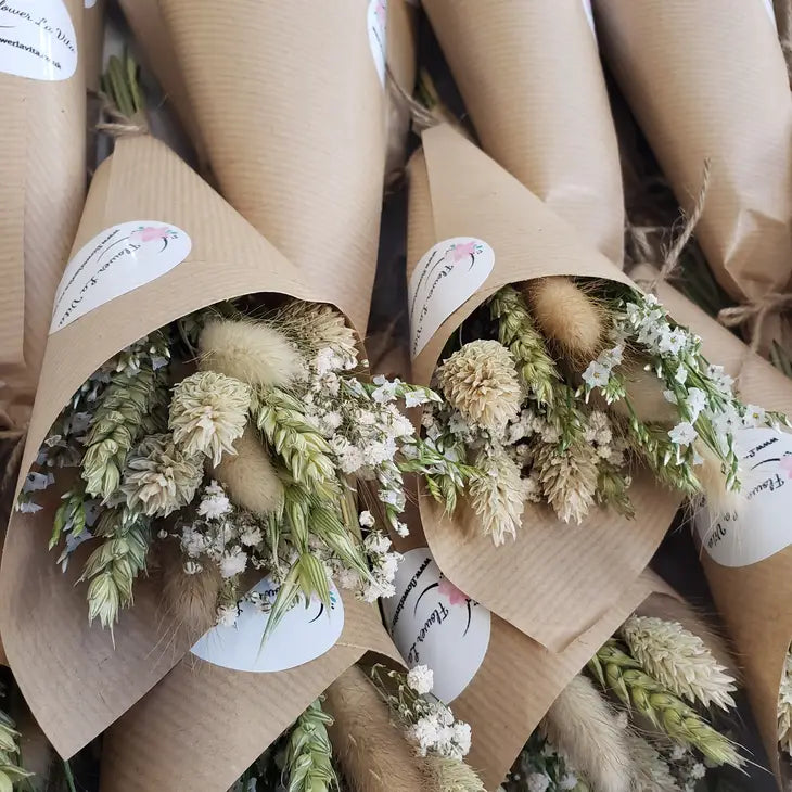 Mini Dried Flower Bouquet - Natural by Wild Lark