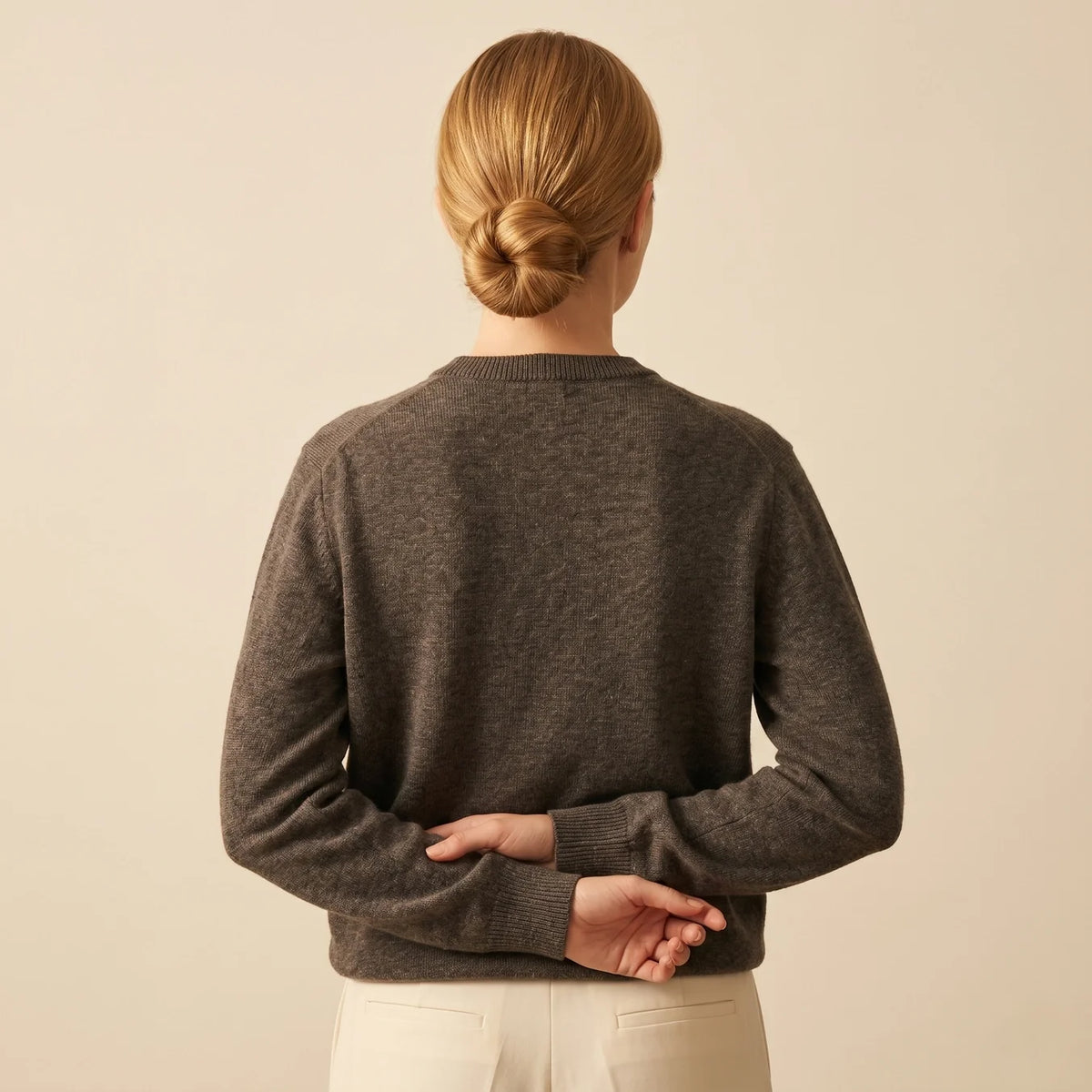 Lumusae Women's Original Cashmere Crewneck Sweater