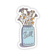 Mason Jar Flower Sticker by Wild Lark