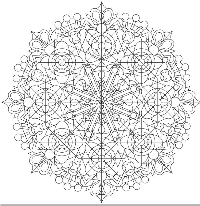 Artist's Adult Coloring Book Kaleidoscope Designs by Homeportonline