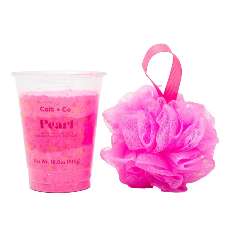 Gem Milkshake - Pearl (Bubble Bath and Loofah) by Homeportonline