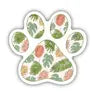 Multicolor Plant Paw Print Sticker by Wild Lark