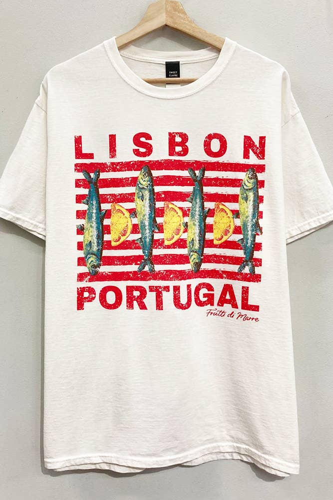 Lisbon Portugal Graphic Tee by Dear Lucy