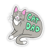 Cat Dad Sticker by Wild Lark
