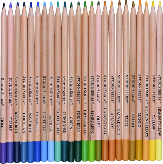 Art Center Colored Pencil Set 48 Colors Floral Cylinder Box by Homeportonline