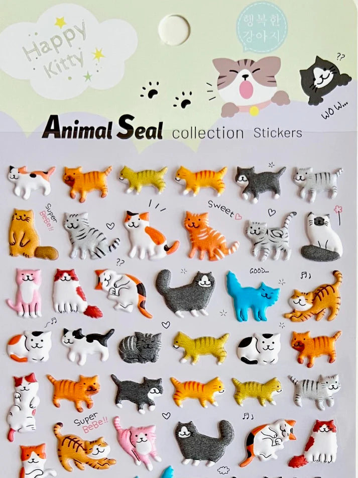 Stickers Kitten Puffy by Homeportonline