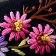 Summer Floral Embroidered Headband