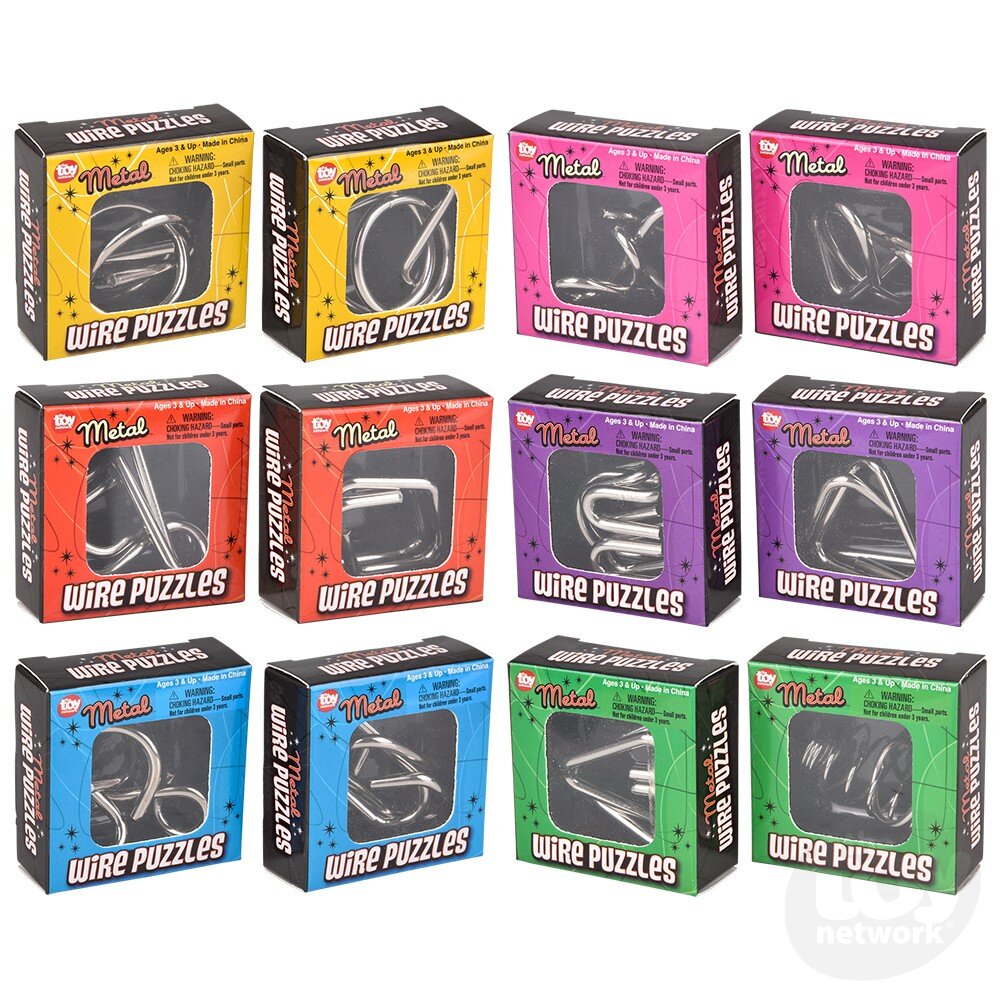 Brain Teaser IQ Puzzle Wire Metal Boxed 2" (Sold Individually) by Homeportonline