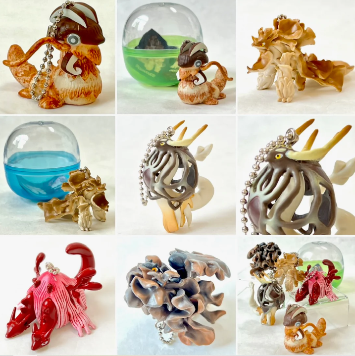 Gashapon Capsule Teen & Up Mushroom Dragon Monsters (Sold As An Individual Capsule) by Homeportonline