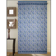Window Panel Rajasthan Paisley Blue by Homeportonline