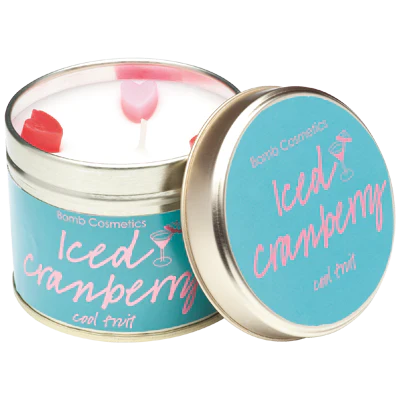 Tin Candle - Iced Cranberry by Homeportonline