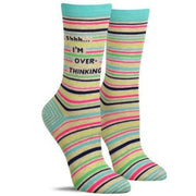 Women's Crew Socks - Shhh... I'm over-thinking