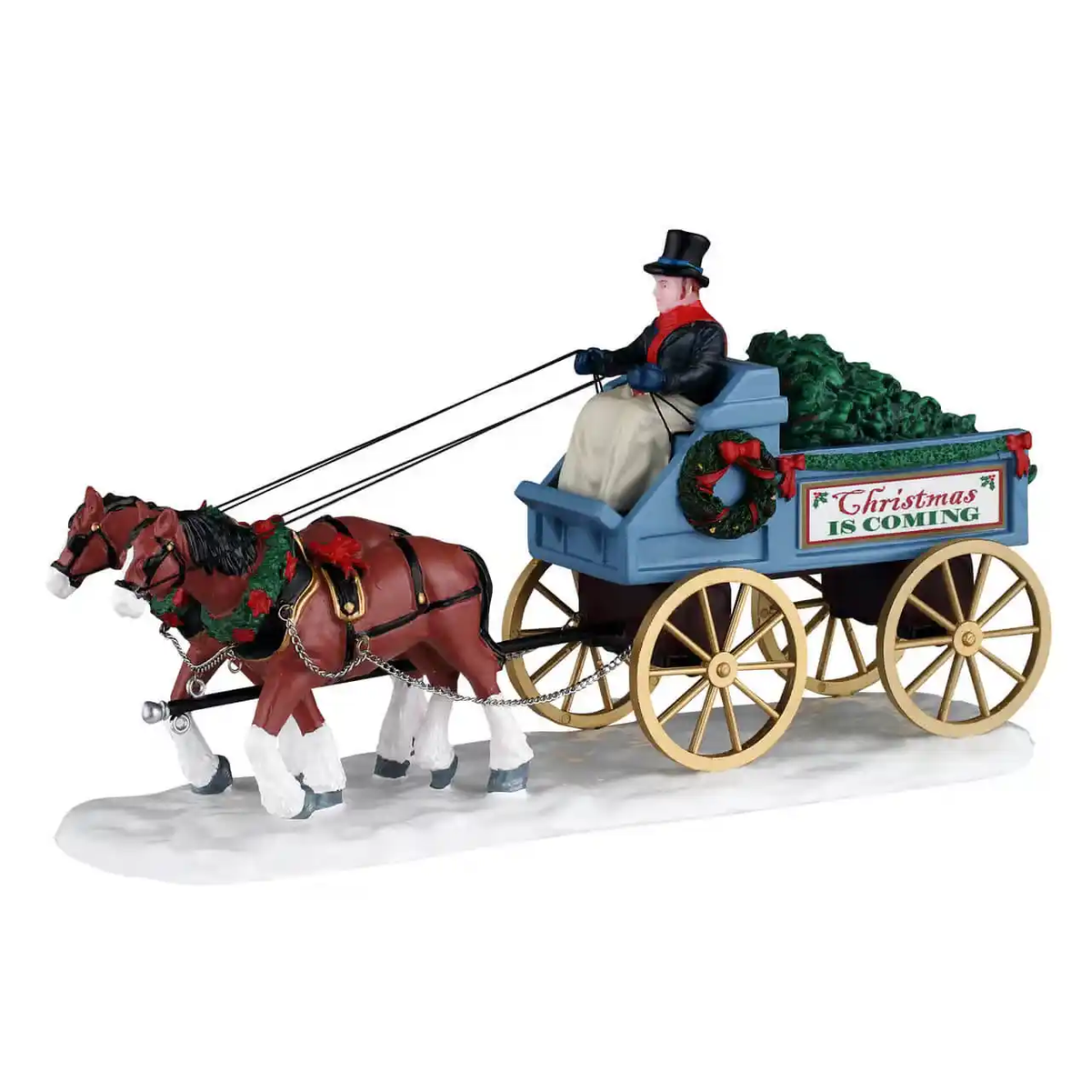 Christmas Is Coming - Tree Delivery Wagon