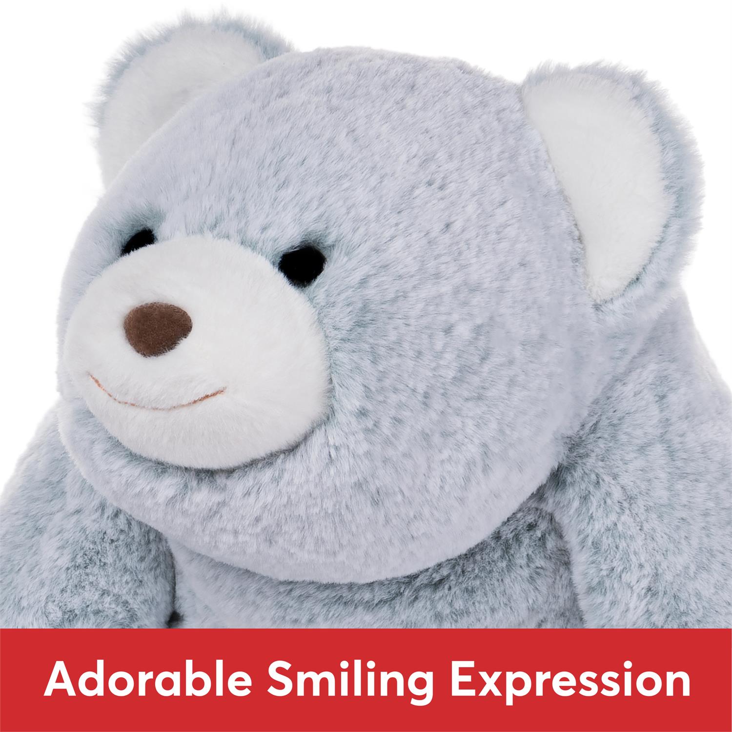 Plush Snuffles Bear Two Tone Ice Blue 13" by Homeportonline