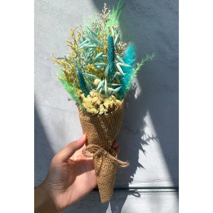 Dried Flowers Burlap Bouquet
