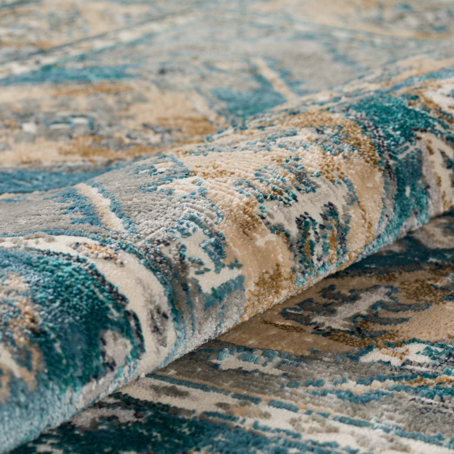 Karma Rug Charcoal 5'1" X 7'5" by Homeportonline