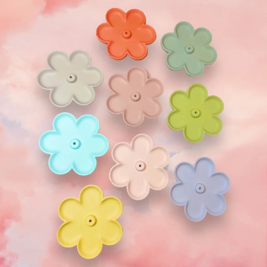 Colorful Concrete Flower Incense Holder