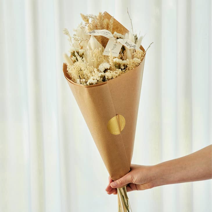 Christmas Dried Flowers - Field Bouquet Exclusive - White by Wild Lark