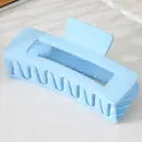 Solid Color Rectangle Shaped Hair Claw