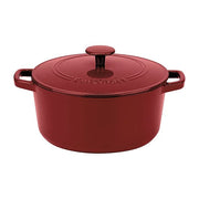 Pot - Enameled Cast Iron Casserole 5qt, Red by Homeportonline