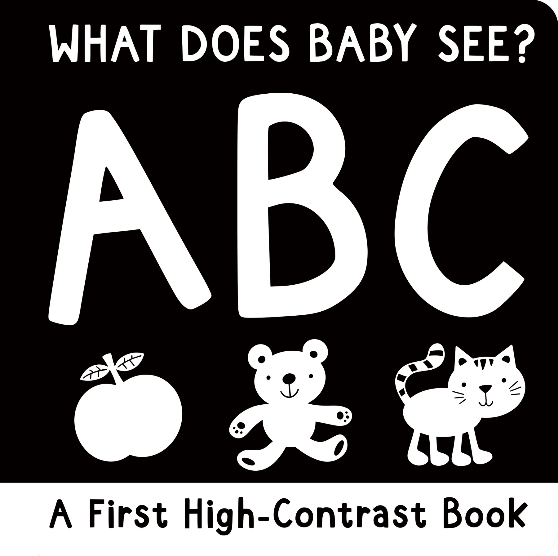 First Board Book High Contrast What Does Baby See? ABC by Homeportonline