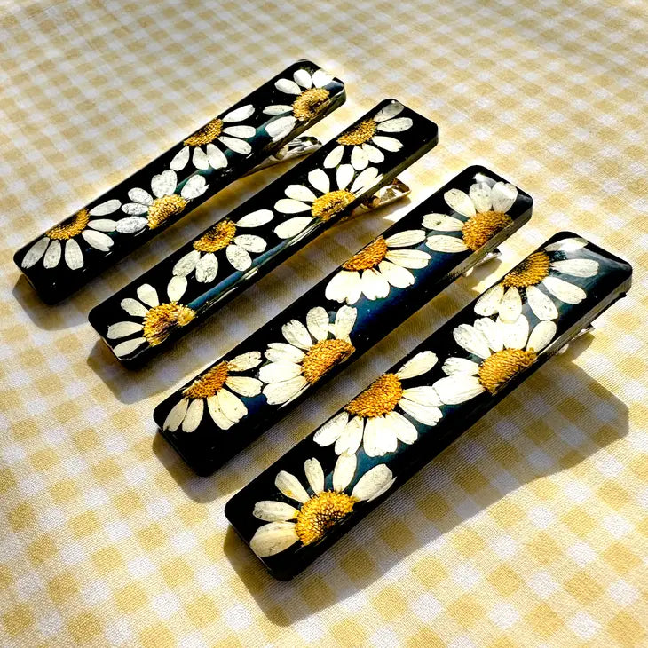 Pressed Flower Hair Clip