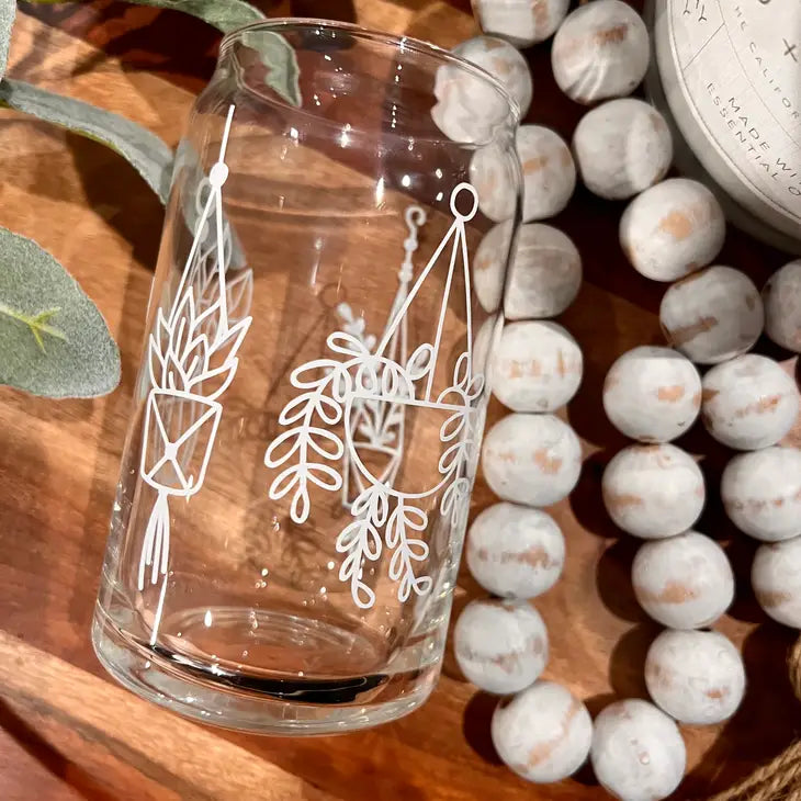 Boho Sips Glass Cups 16 oz