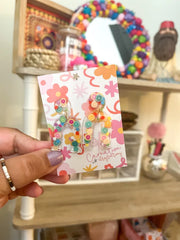 Confetti Resin Earrings - Summer
