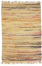 Sturbridge Rag Rug Cotton Teal 2' x 3' by Homeportonline