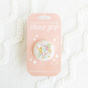 White Floral Phone Grip by Wild Lark