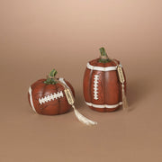 Football Harvest Pumpkin Figurine -