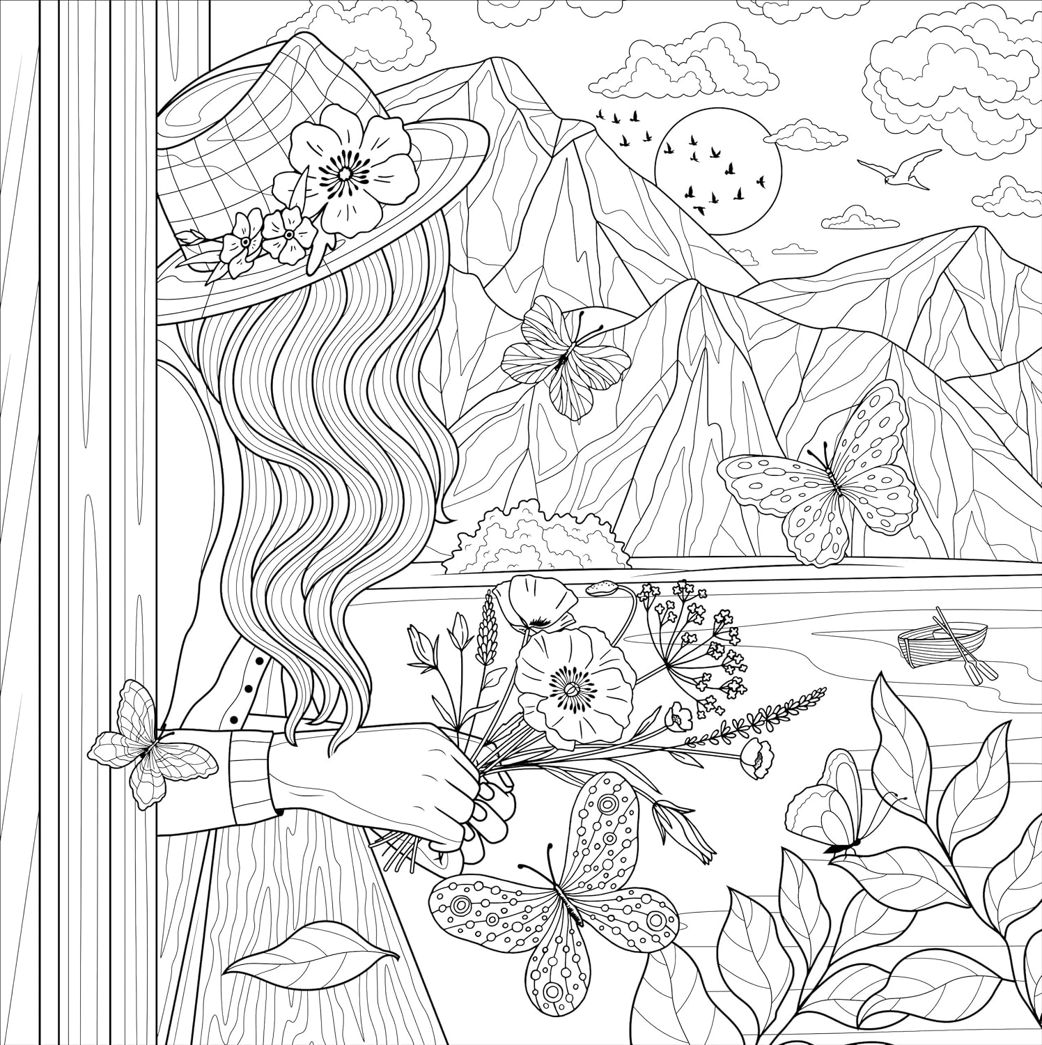 Artist's Adult Coloring Book Boho Dreams by Homeportonline