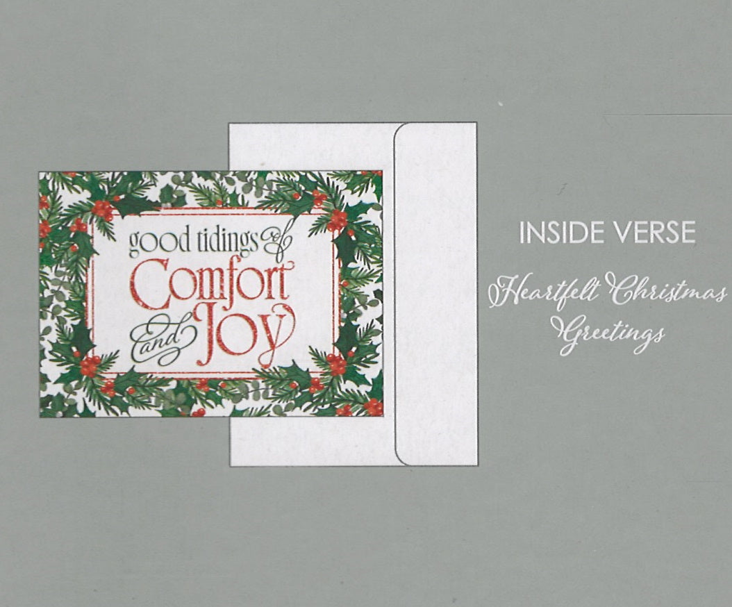 Religious Favorites Christmas Card Set - Good Tidings of Comfort and Joy