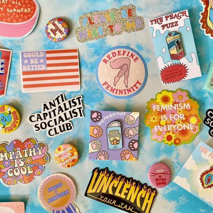The Peach Fuzz Stickers