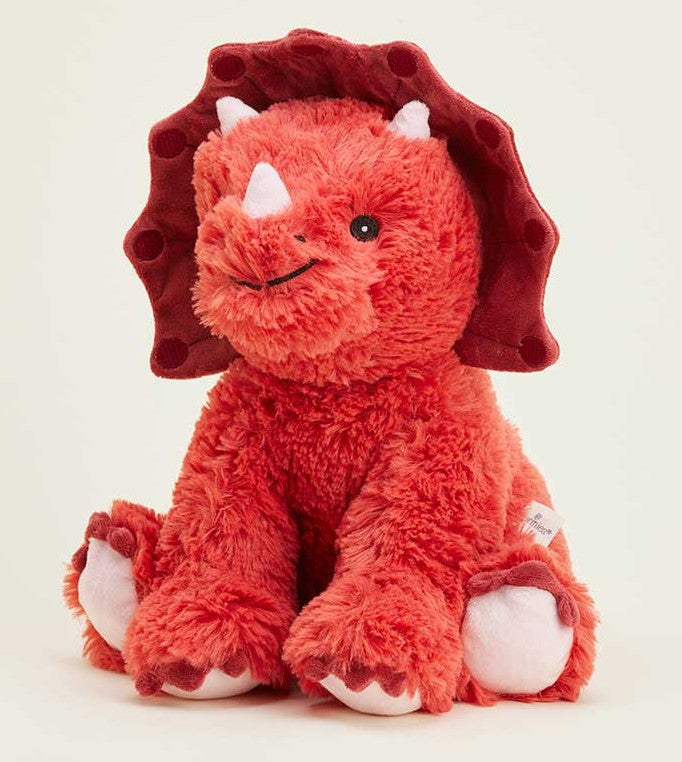 Warmies Dino Triceratops Coral Red by Homeportonline